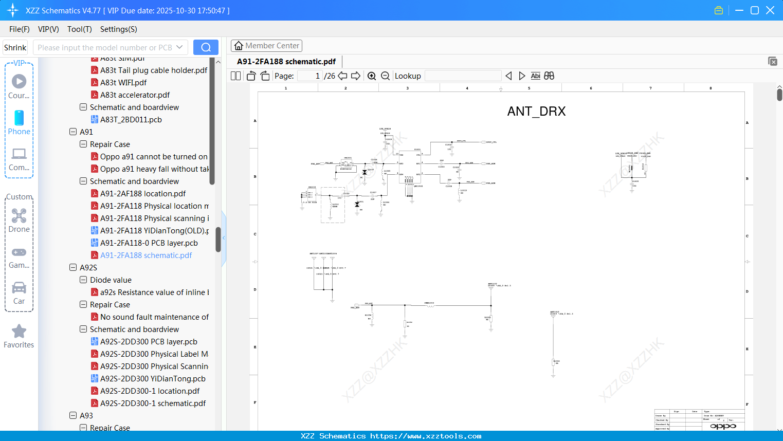 OPPO A91-2FA188 Schematic